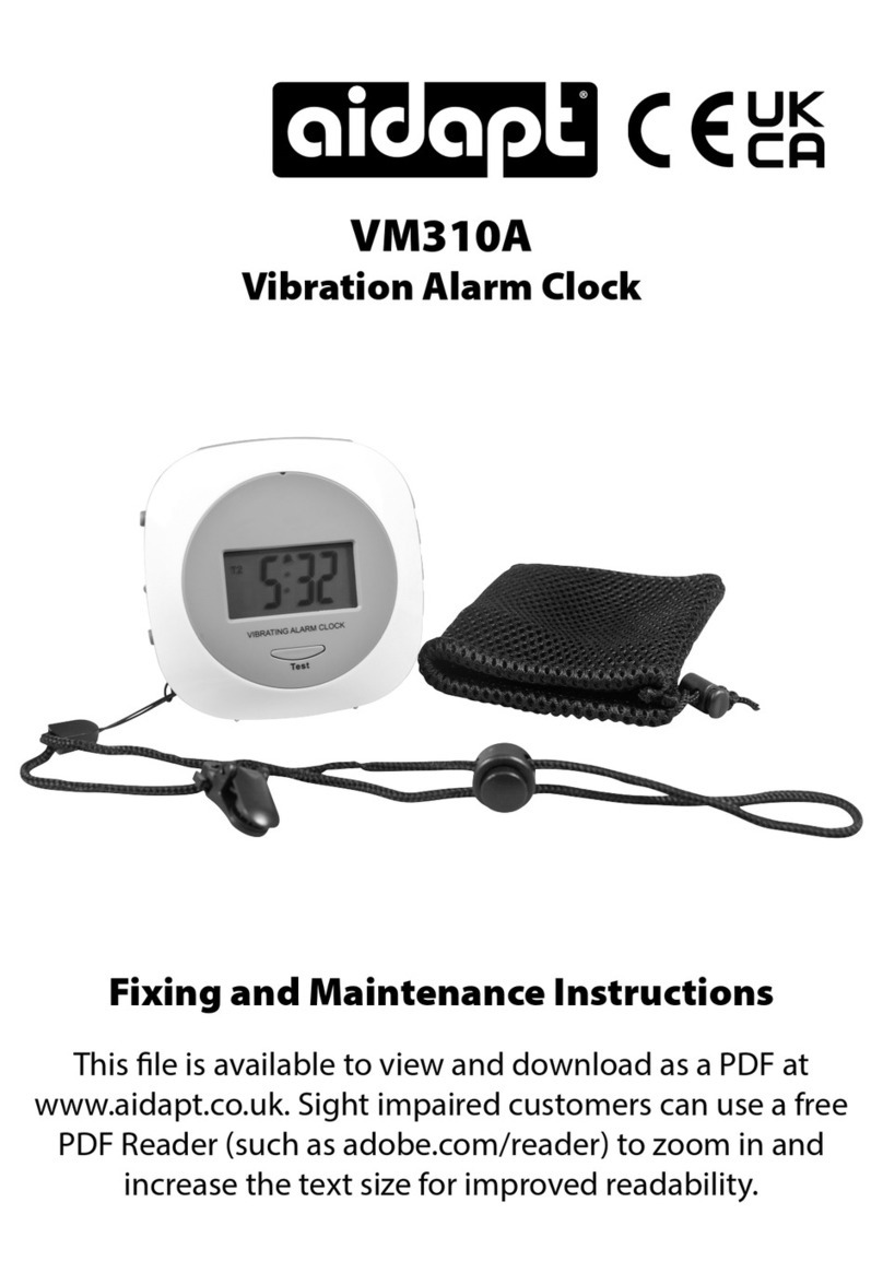 aidapt VM310A Fixing and maintenance instructions
