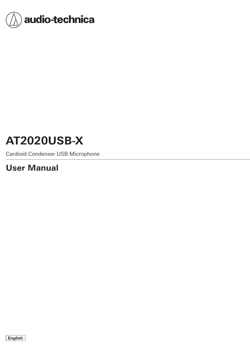 Audio Technica AT2020USB-X user manual Audio Technica AT2020USB-X user manual