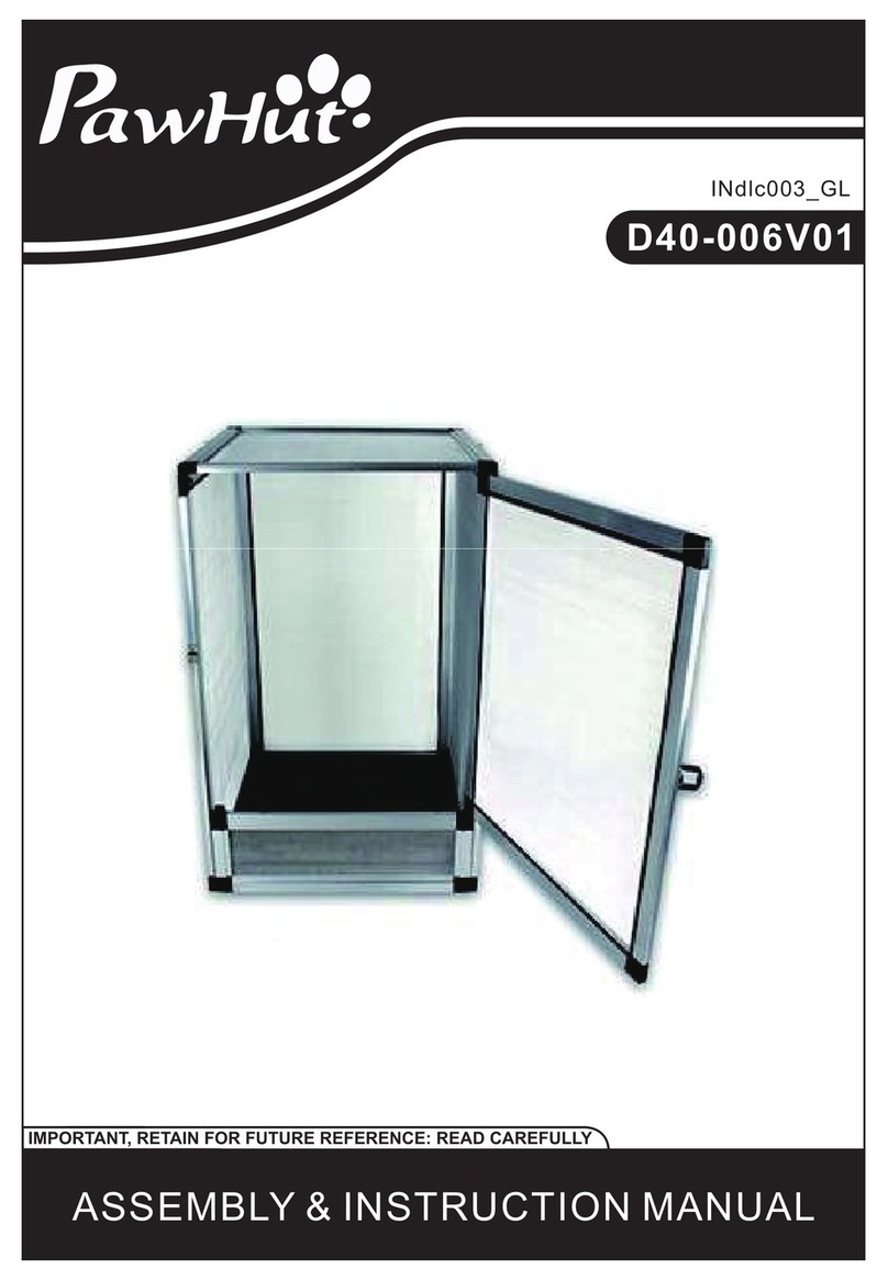PawHut D40-006V01 Installation guide PawHut D40-006V01 Installation guide