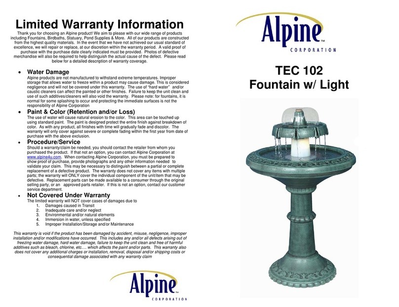 Alpine TEC 102 User manual Alpine TEC 102 User manual