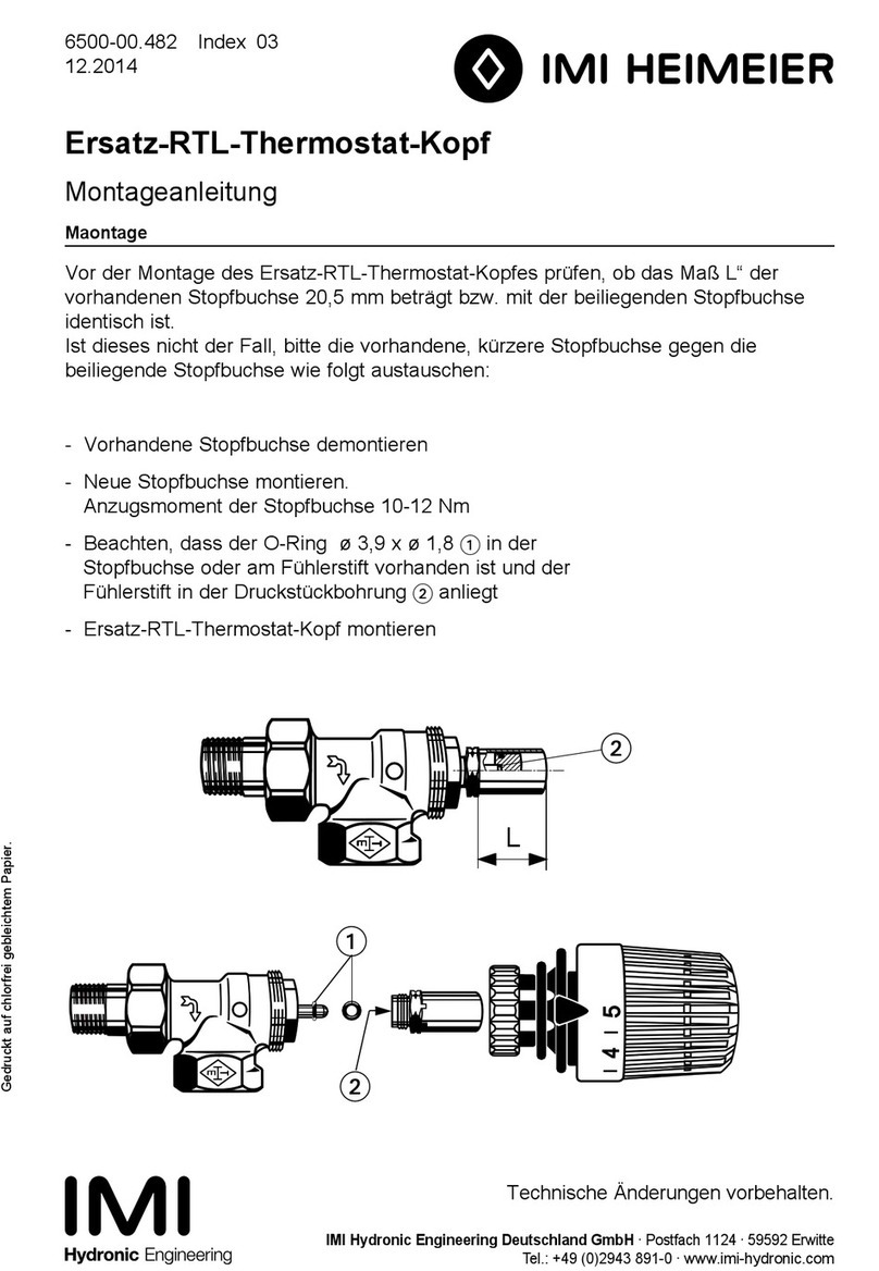 Imi Heimeier RTL Mounting instructions