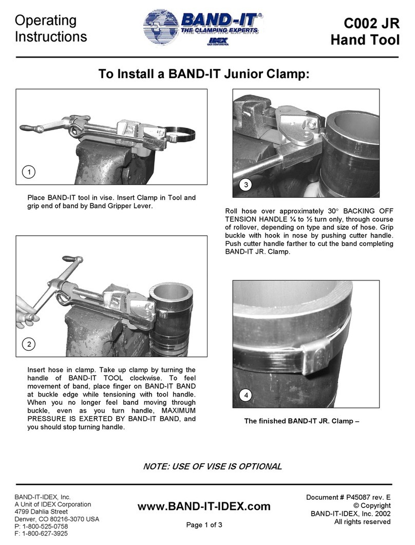 Band-it C002 JR operating instructions