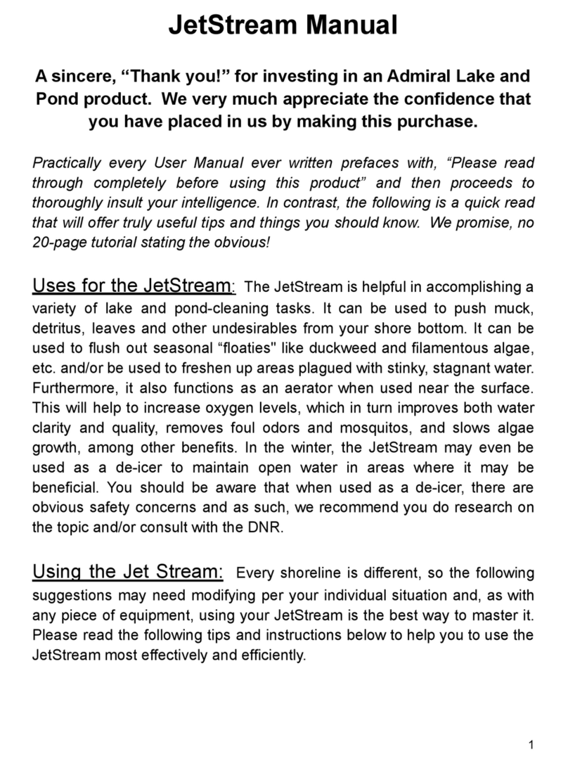 Admiral Lake and Pond JetStream manual