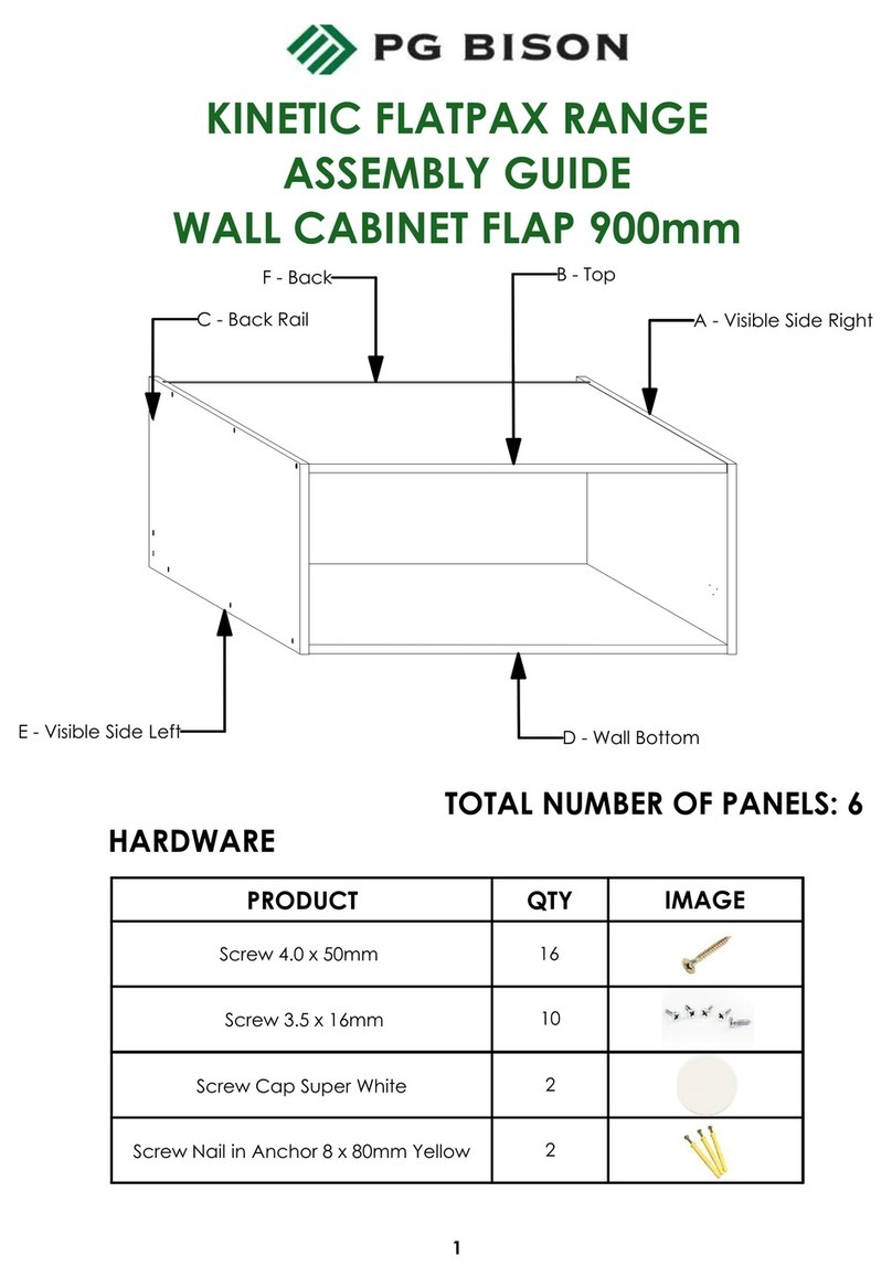 PG BISON KINETIC FLATPAX RANGE User manual PG BISON KINETIC FLATPAX RANGE User manual