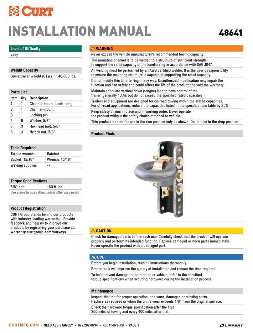 Lippert CURT 48641 User manual