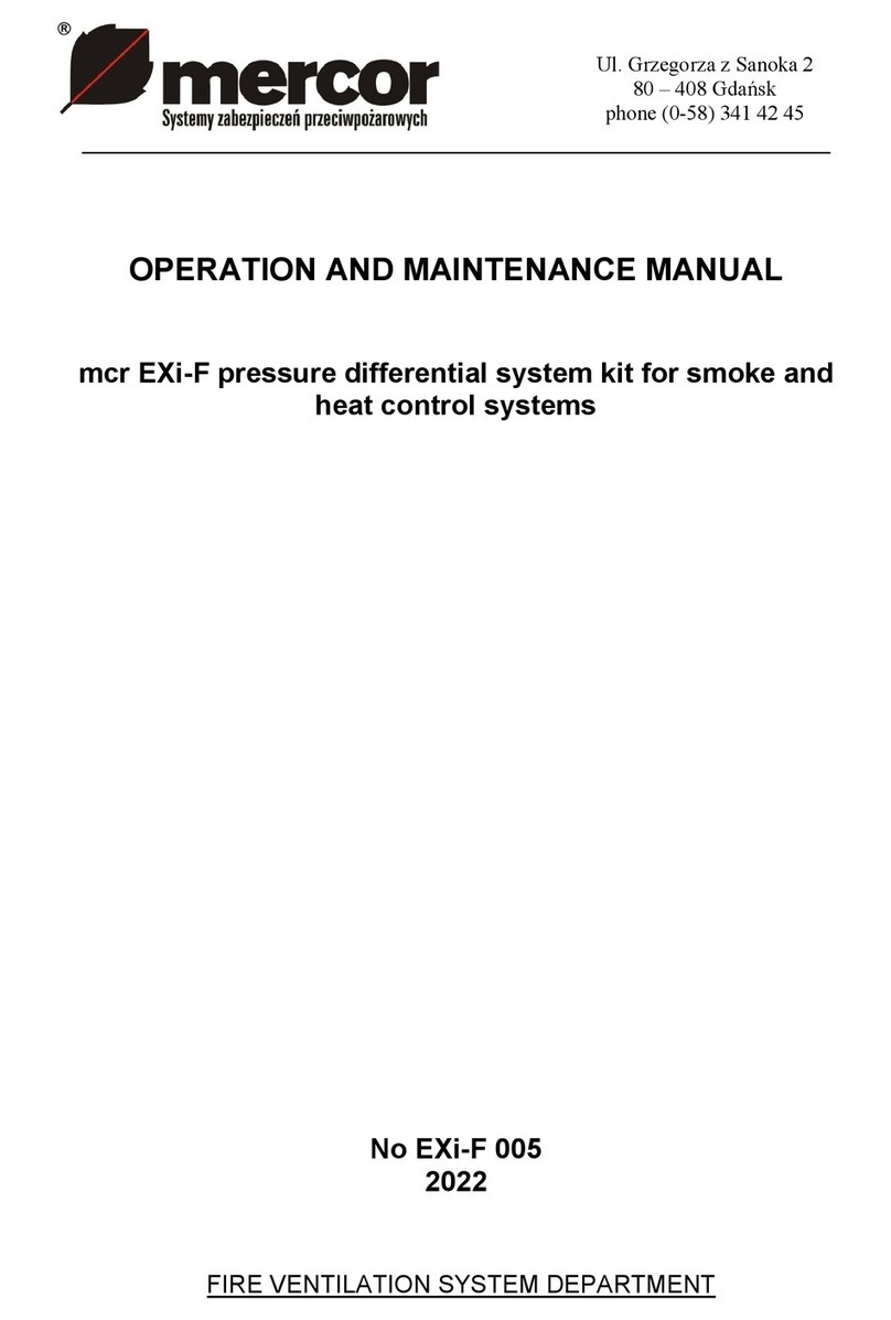 mercor EXi-F User manual