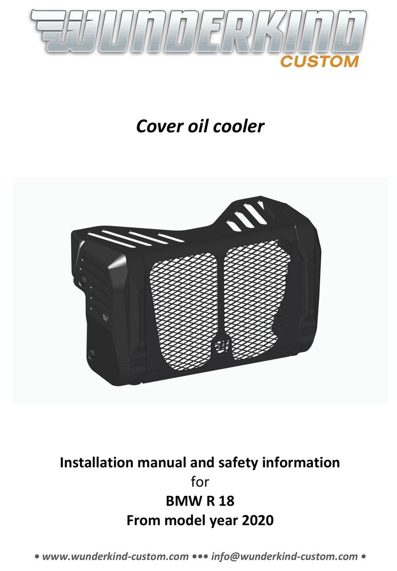 Wunderkind Custom 107045-F15 INSTALLATION MANUALS AND SAFETY INFORMATION