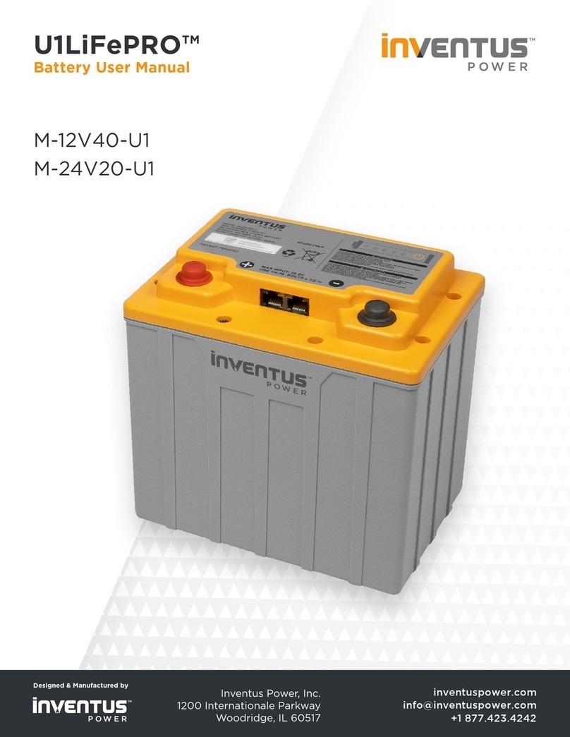 Inventus Power U1LiFePRO M-12V40-U1 user manual