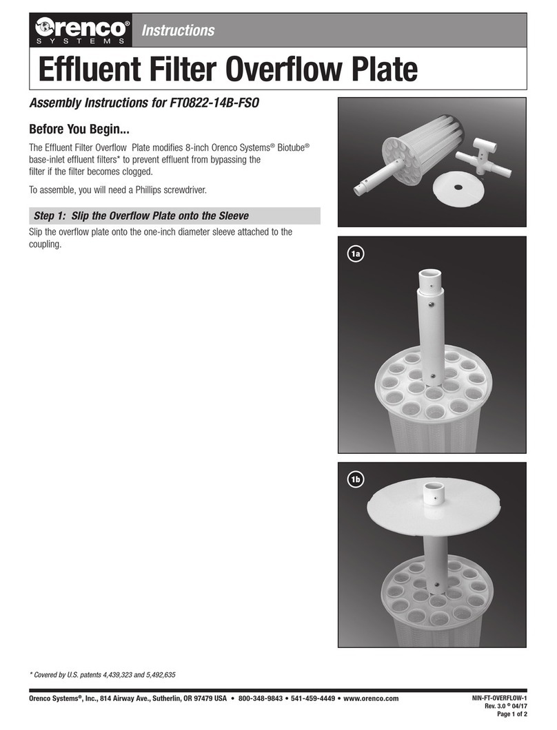 Orenco FT0822-14B-FSO Assembly instructions