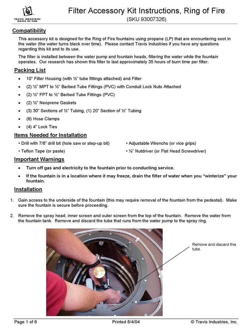 Travis Industries 93007326 manual