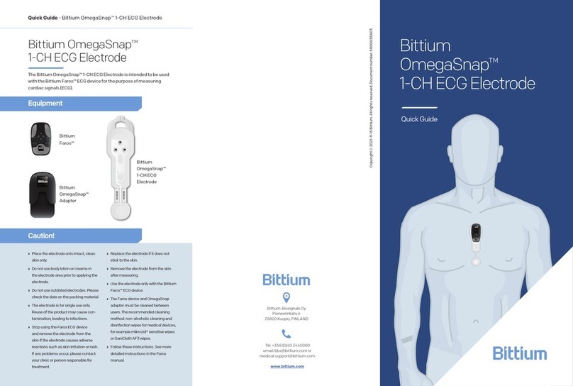 Bittium OmegaSnap 1-CH ECG Electrode User manual