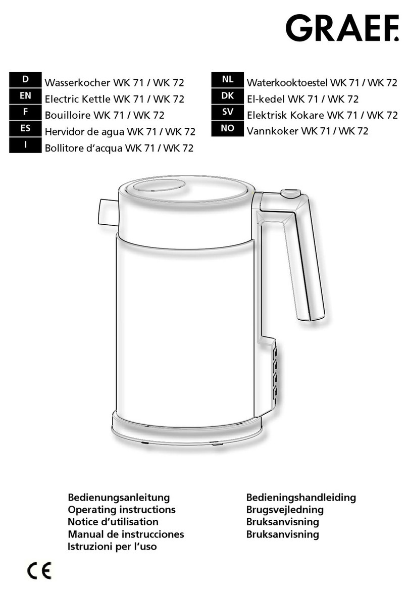 Graef Wk 71 User manual