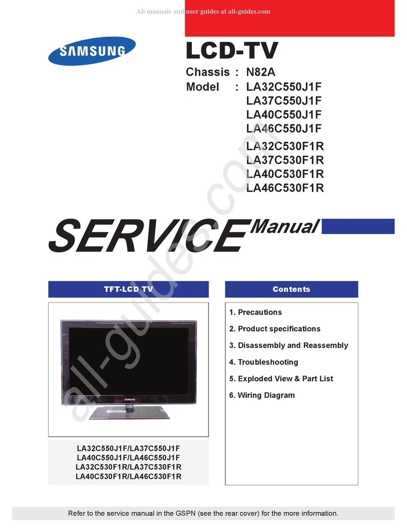 Samsung LA32C550J1F User manual