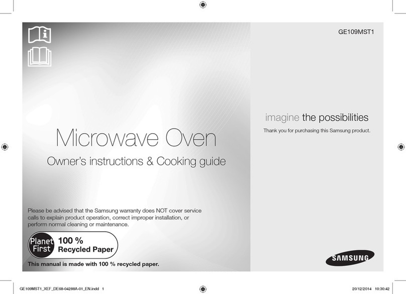 Samsung GE109MST1 Manual