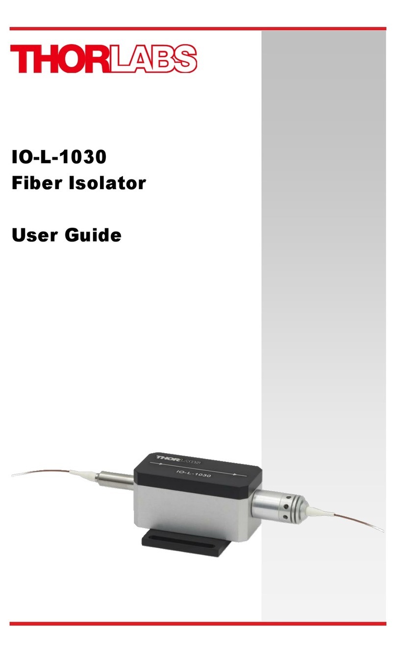 THORLABS IO-L-1030 User manual