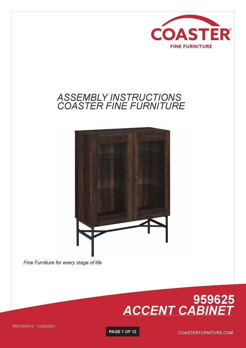 Coaster 959625 Assembly instructions