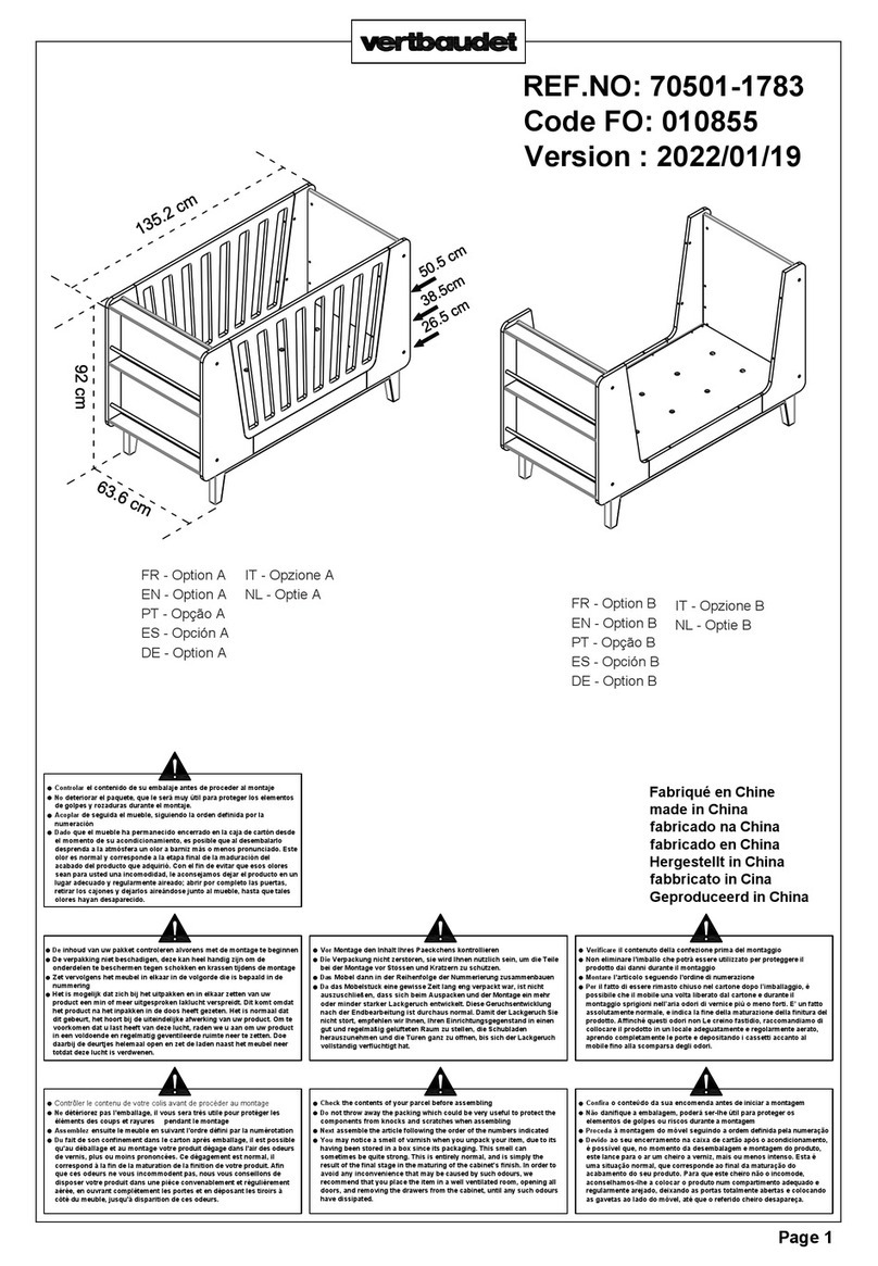 VERTBAUDET Fjord 70501-1783 Assembly instructions
