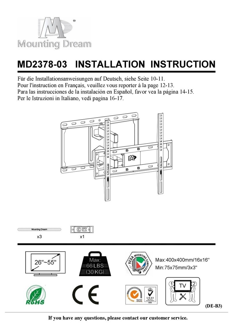 Mounting Dream MD2378-03 Installation instruction