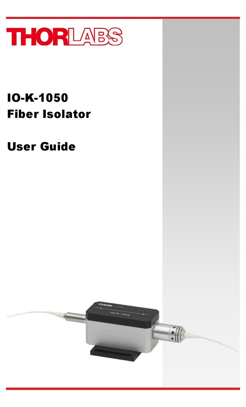 THORLABS IO-K-1050 User manual
