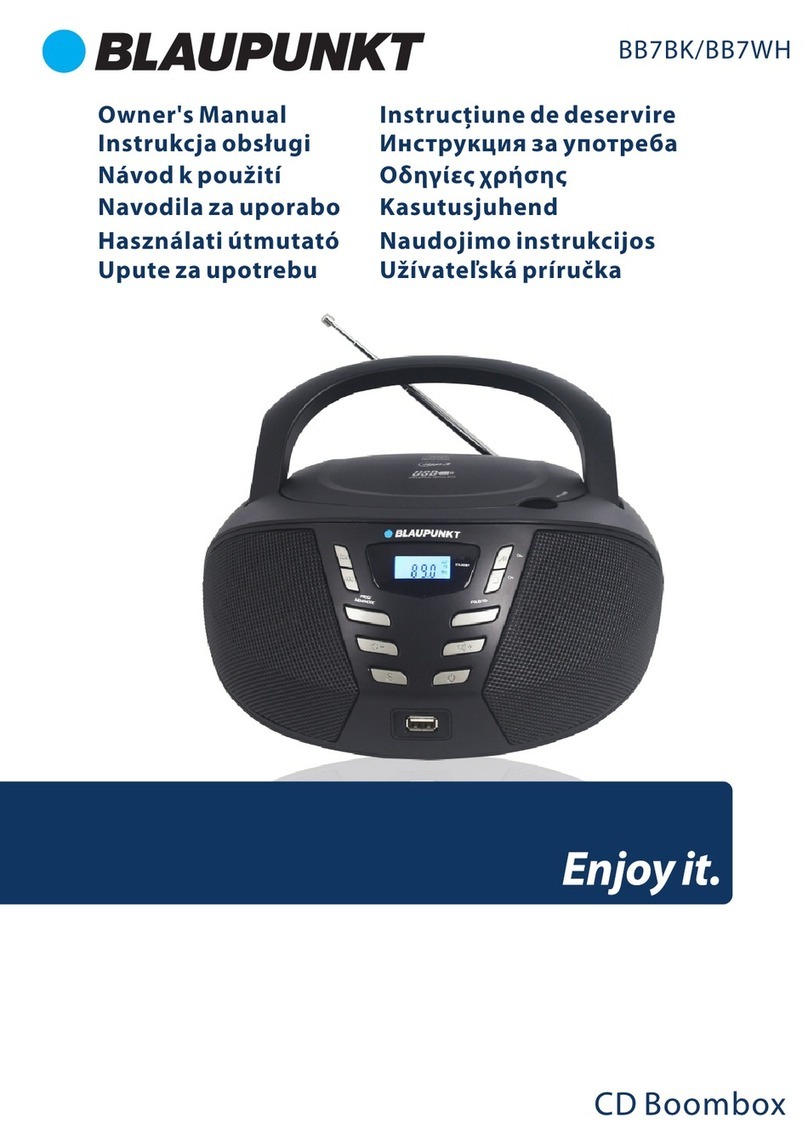 Blaupunkt BB7WH owner's manual