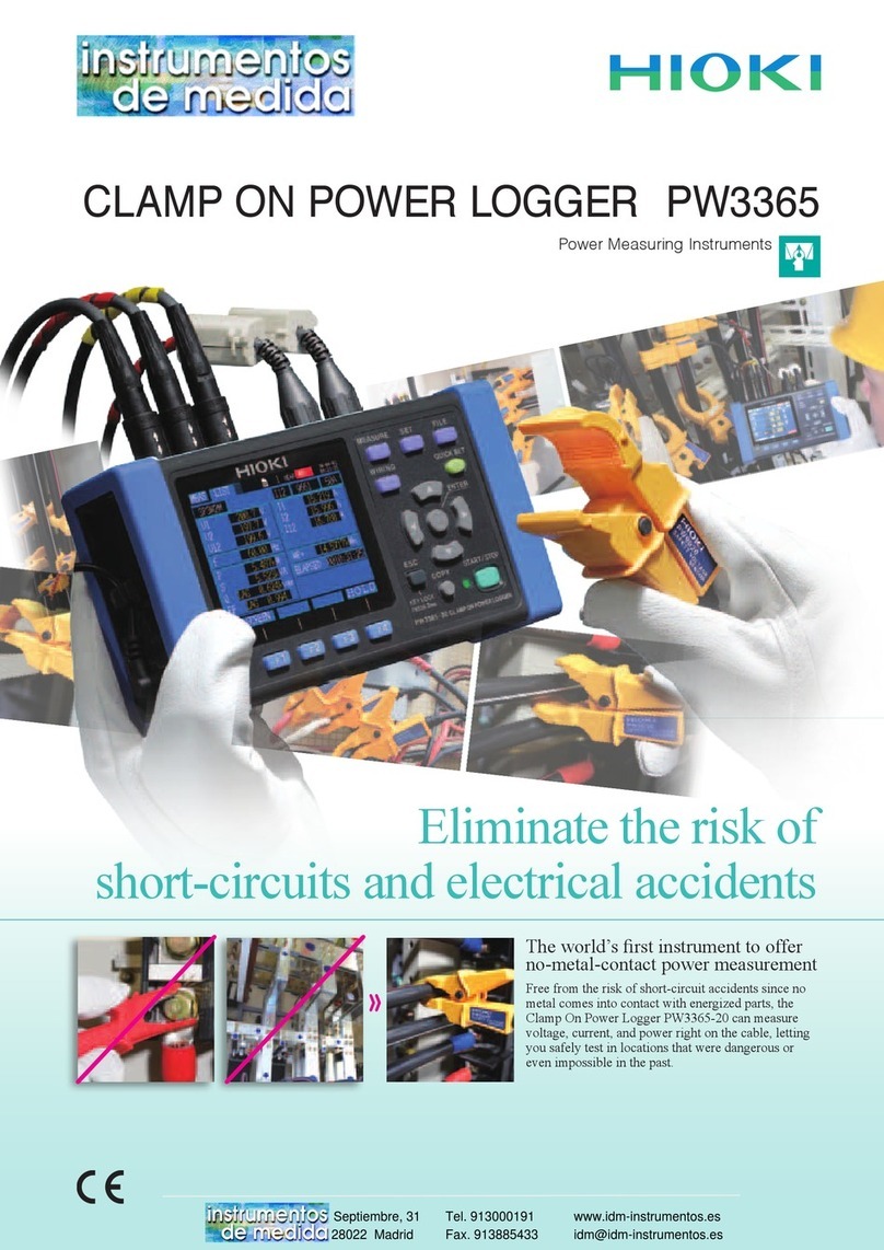 Hioki PW3365 User manual