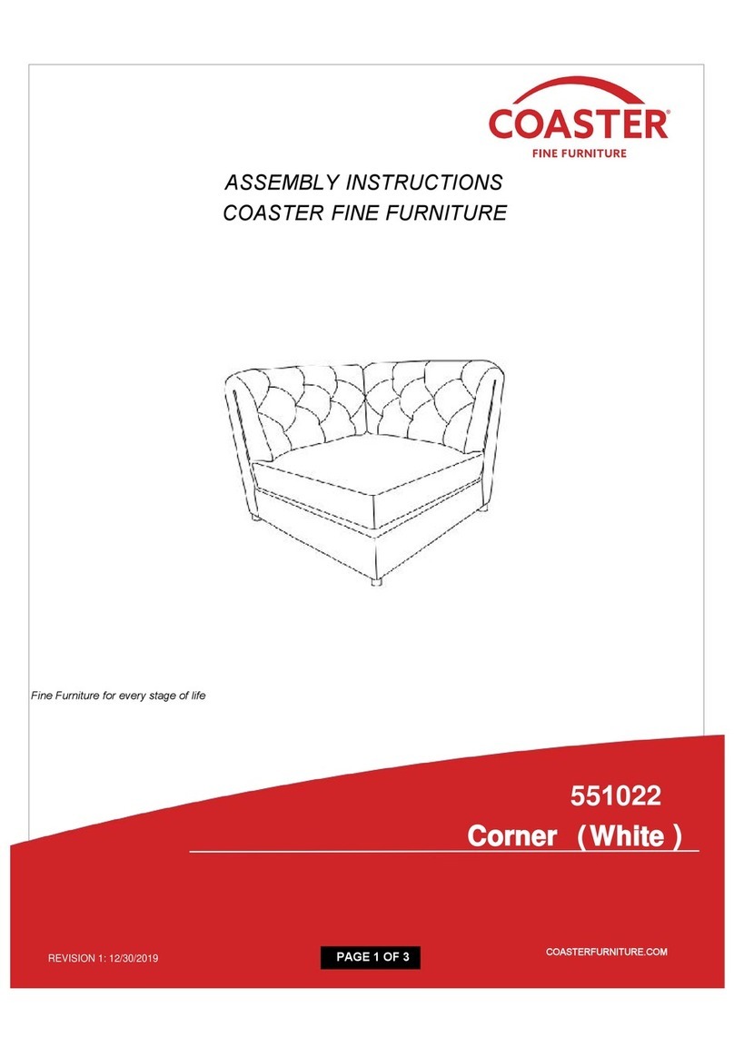 Coaster 551022 Assembly instructions