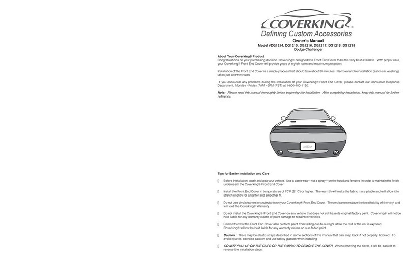 COVERKING DG1214 owner's manual