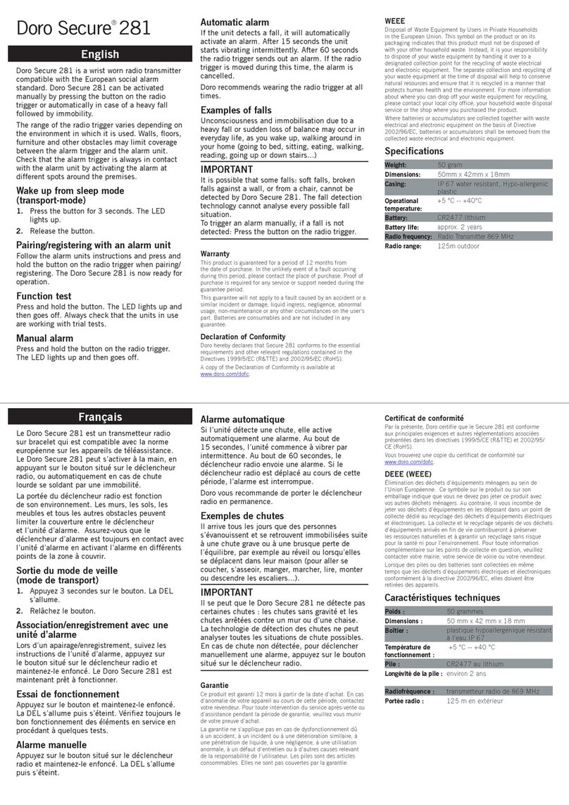 Doro Secure 281 User manual