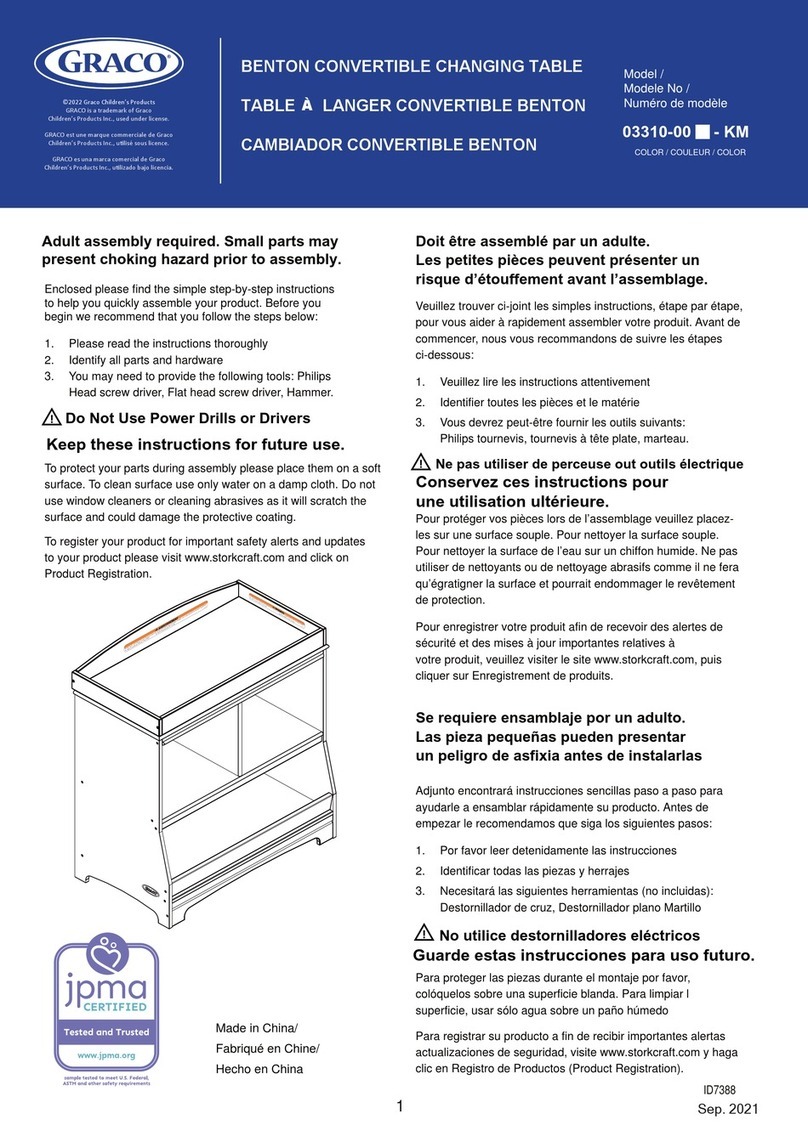 Graco BENTON 03310-00 User manual