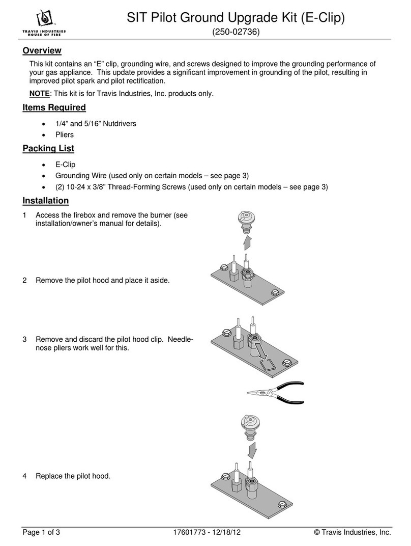 Travis Industries 250-02736 User manual