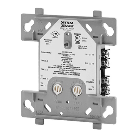 System Sensor M500SAP Installation and maintenance instructions System Sensor M500SAP Installation and maintenance instructions