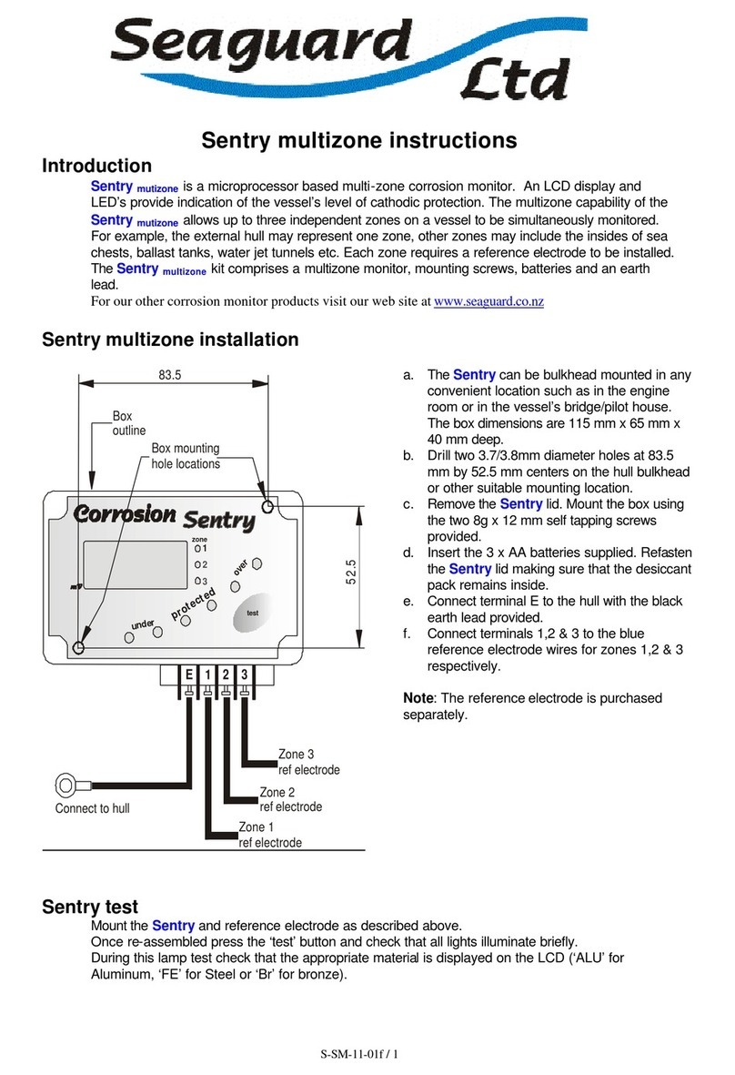 SEAGUARD Sentry multizone instructions
