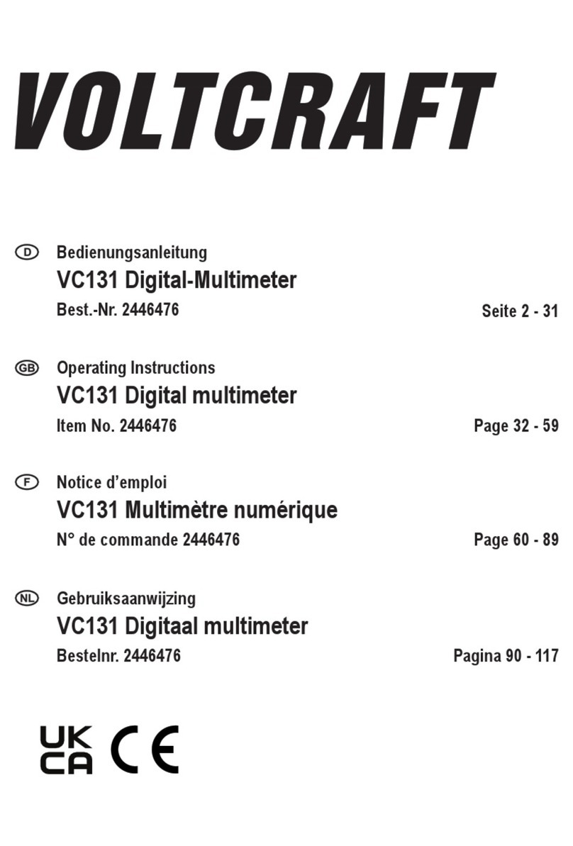 VOLTCRAFT VC131 operating instructions