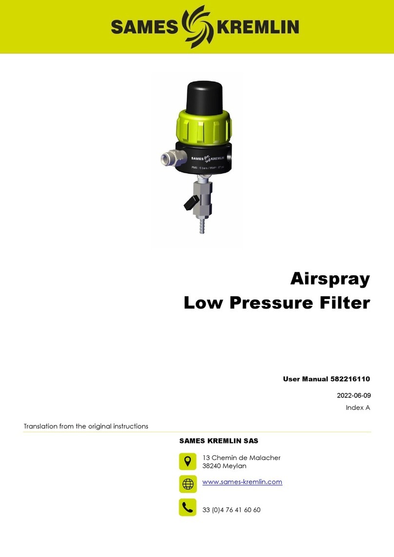 SAMES KREMLIN Airspray user manual SAMES KREMLIN Airspray user manual