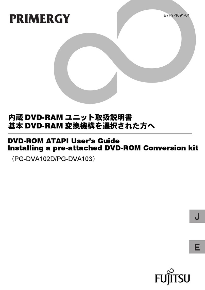 PRIMERGY PG-DVA102D User manual