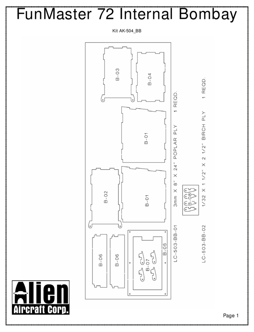 Alien Aircraft Corp FunMaster 72 Assembly instructions Alien Aircraft Corp FunMaster 72 Assembly instructions