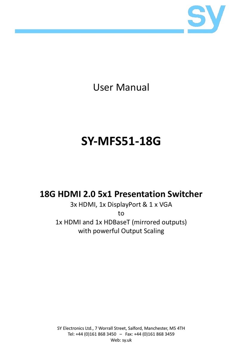 SY Electronics SY-MFS51-18G User manual