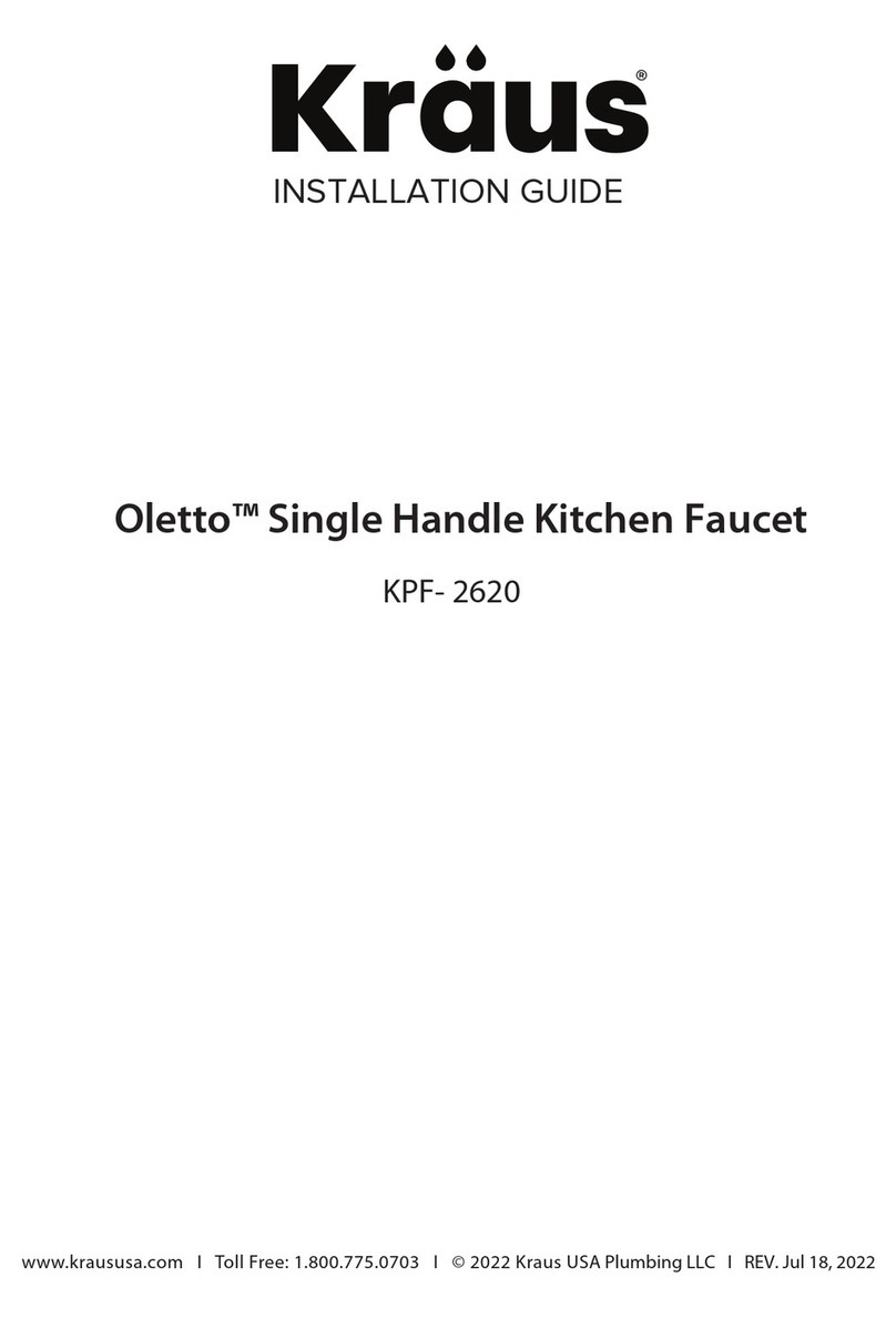 Kraus Oletto KPF- 2620 installation guide