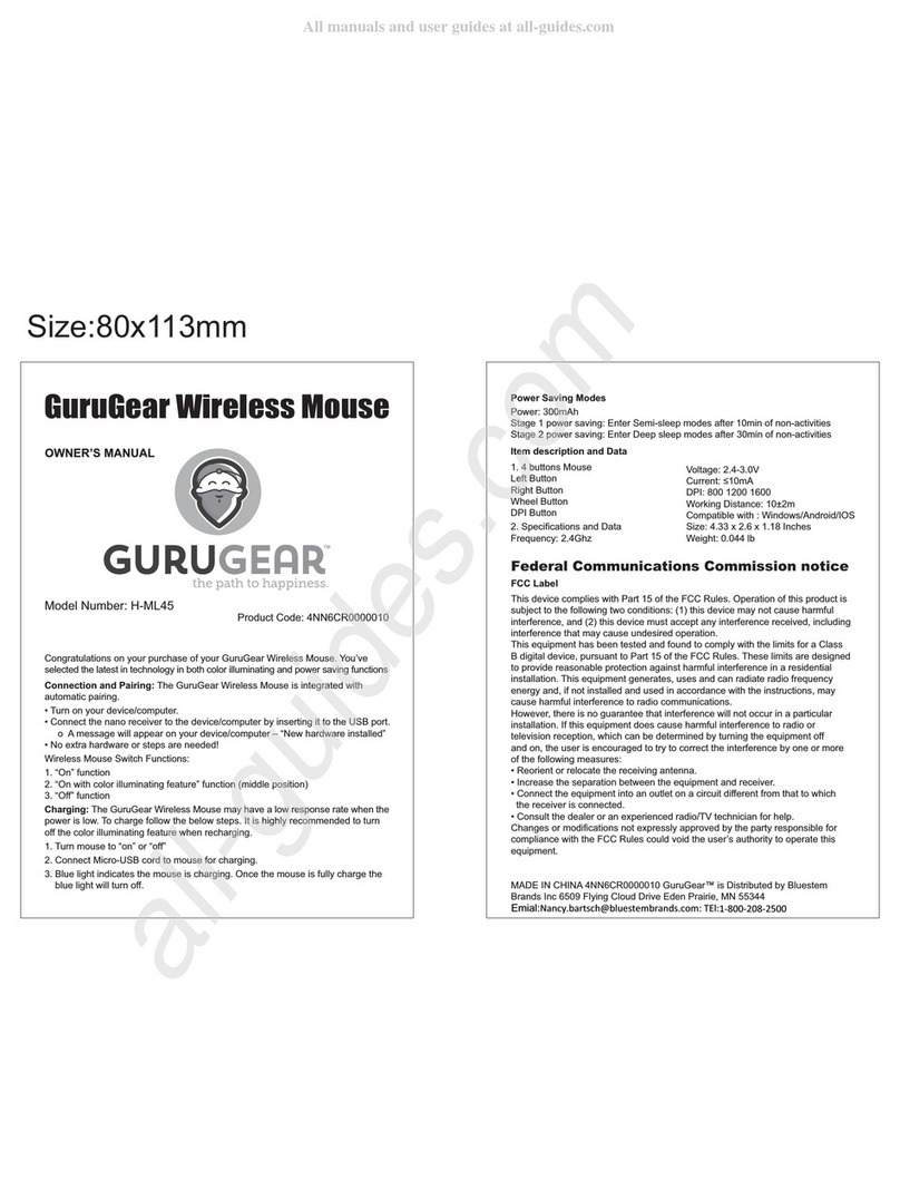 GuruGear H-ML45 User manual