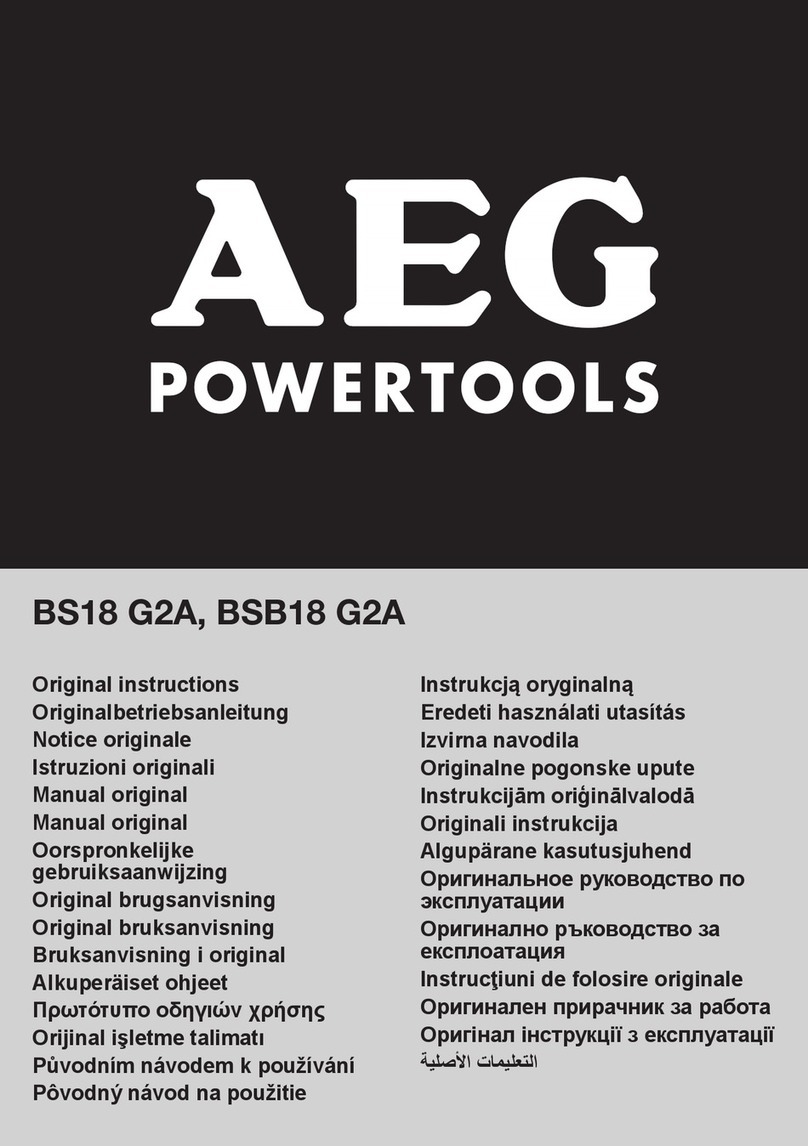 AEG BS18 G2A User manual