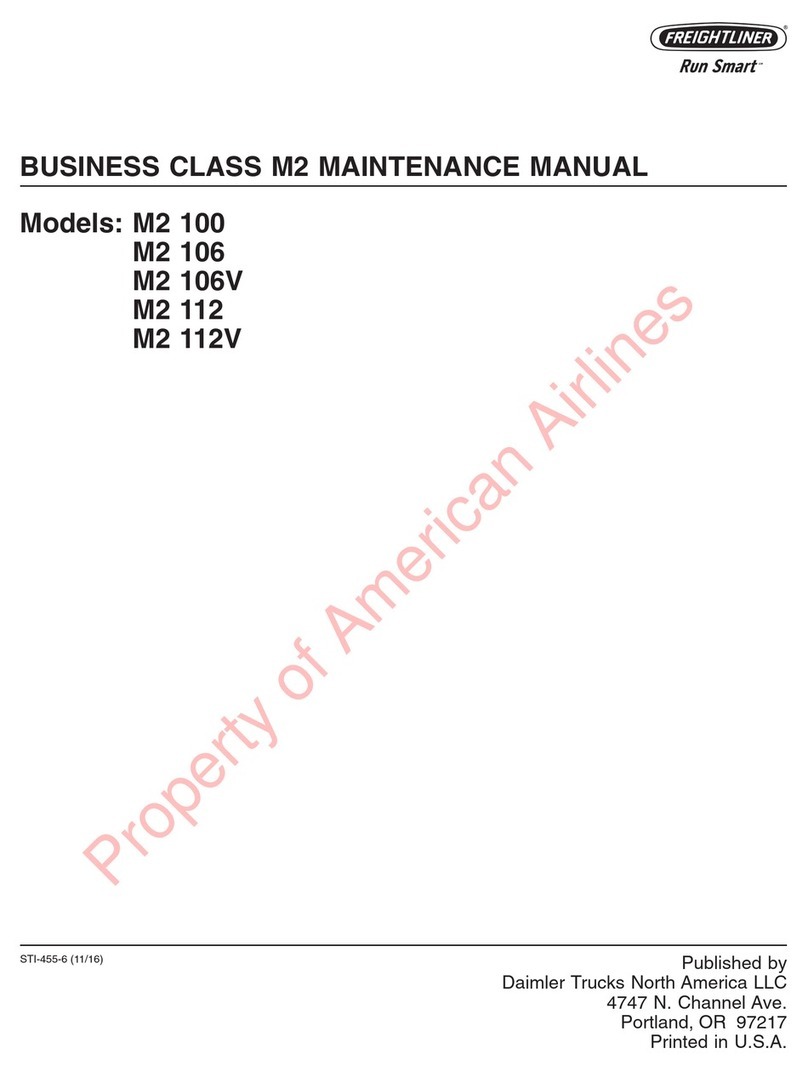 Daimler Freightliner Business class M2 Series Maintenance manual Daimler Freightliner Business class M2 Series Maintenance manual