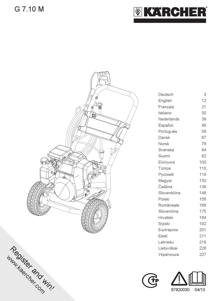 Kärcher G 7.10 M User manual