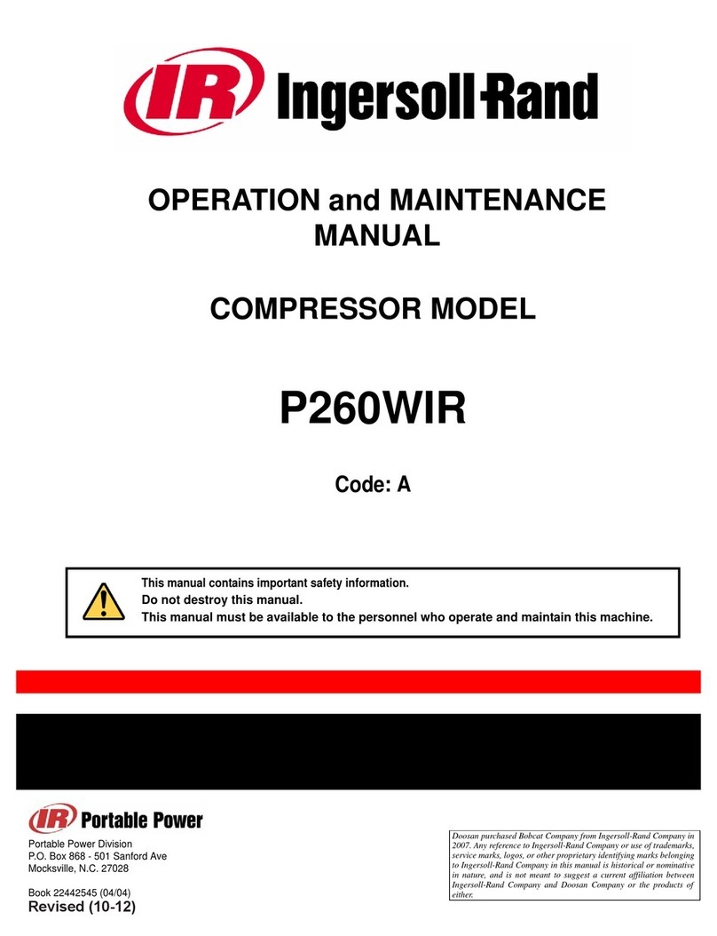 Ingersoll-Rand P260WIR User manual
