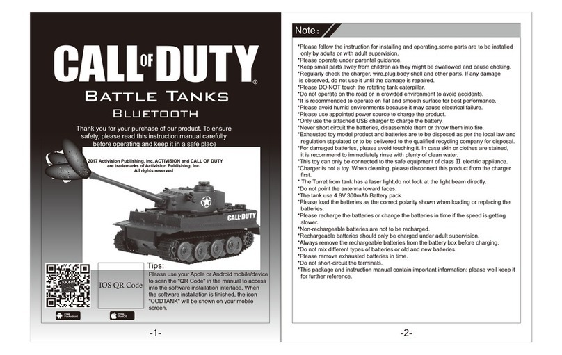 Call of Duty Battle Tank User manual