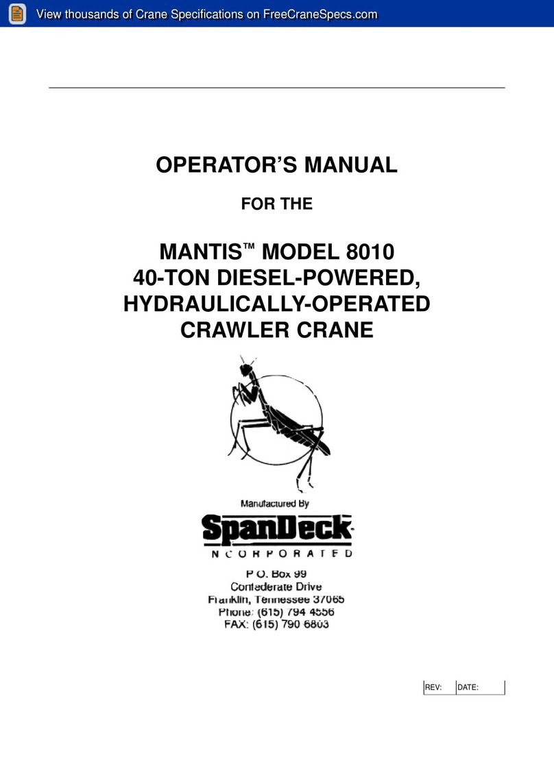 SpanDeck MANTIS 8010 Operator's manual
