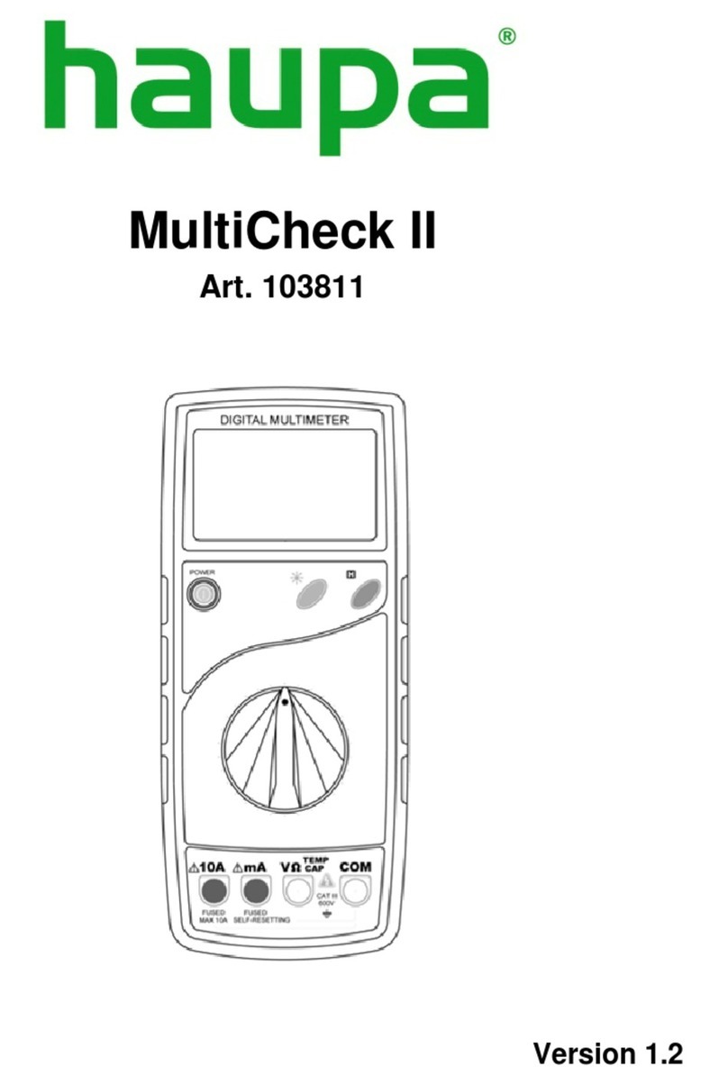 haupa MultiCheck II User manual