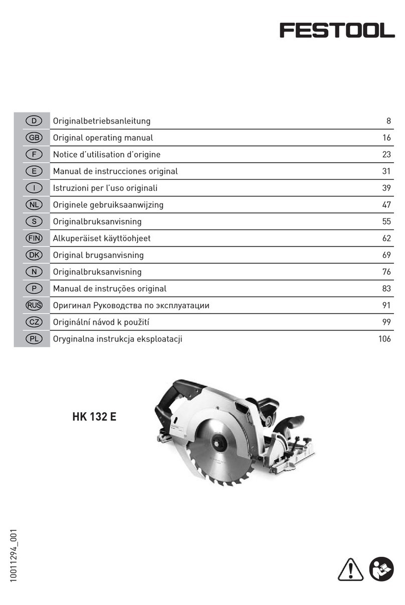 Festool HK 132 E Installation instructions