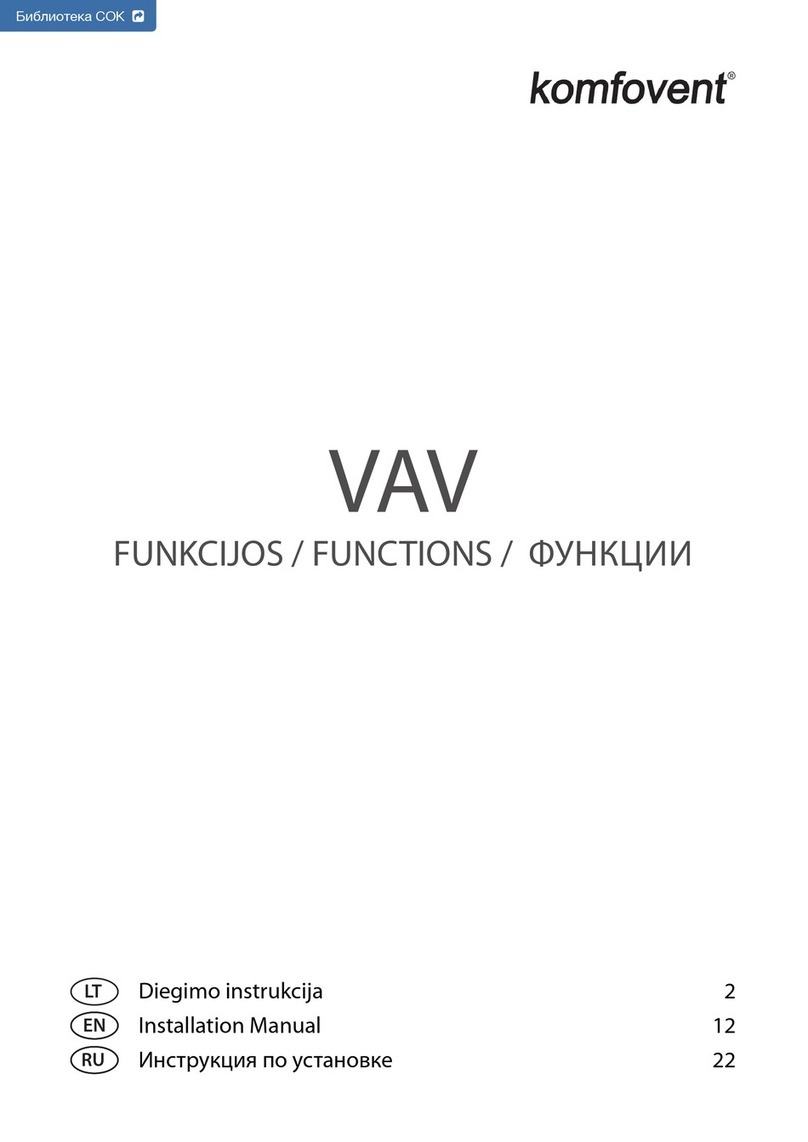 Komfovent Variable Air Volume installation manual