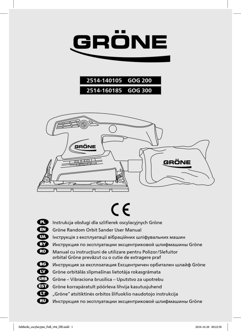 Gröne GOG 200 user manual