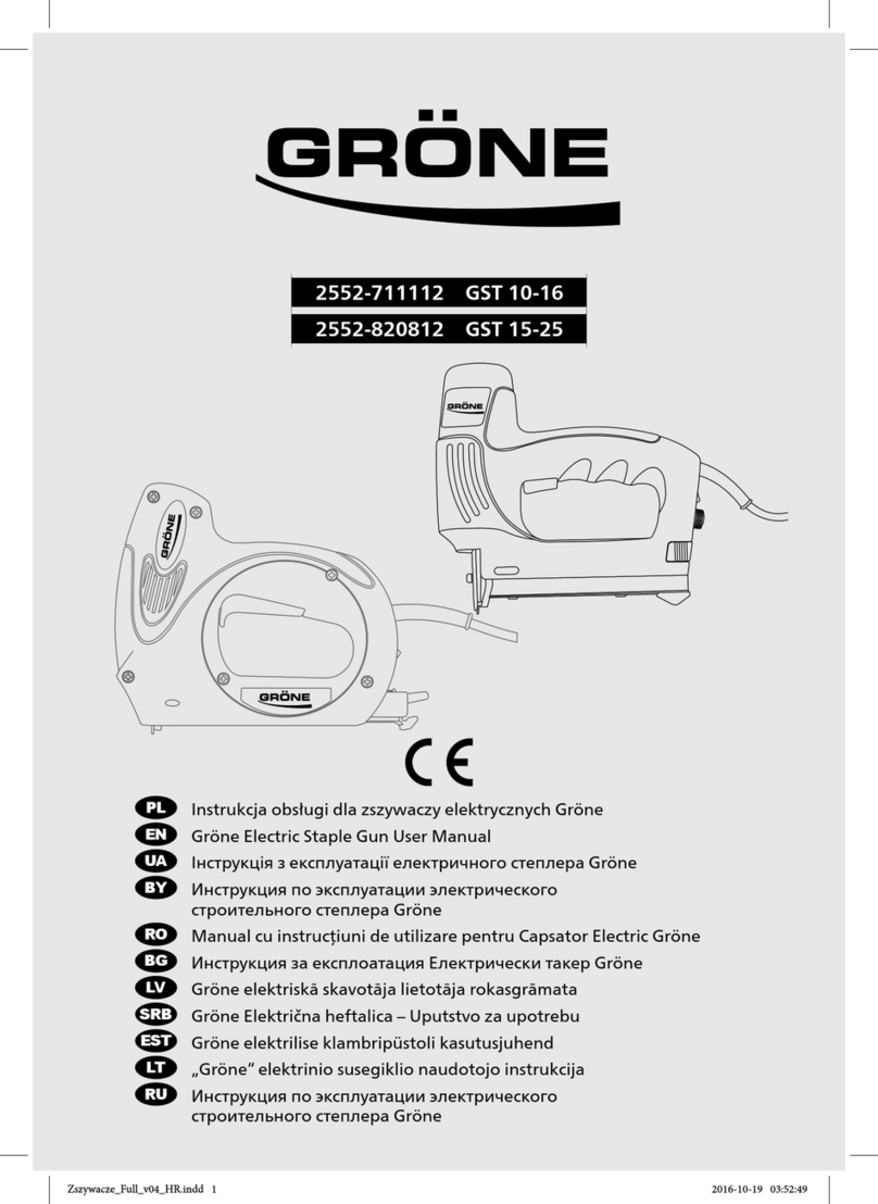 Gröne GST 10-16 User manual